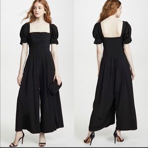 Fame and Partners Black Wide Leg Jumpsuit 8 NEW